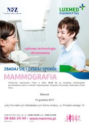 Bezpłatne badania mammograficzne dla kobiet w grudniu - Otwock